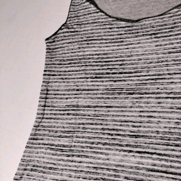 Vintage Jude Tank Top Gray Striped Shirt Womens Small Made in USA - Picture 5 of 16